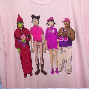 Gorillaz official tour t-shirt. north American tour 2022 Chicago